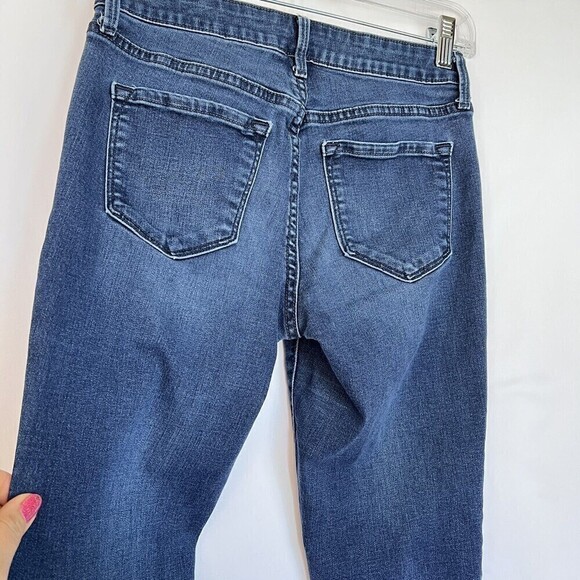 Old Navy Rockstar Skinny‎ Stretch Women Blue Denim Raw Hem Jeans Size 2 - Picture 5 of 13